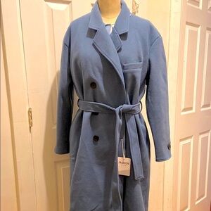 Blue Belted Coat